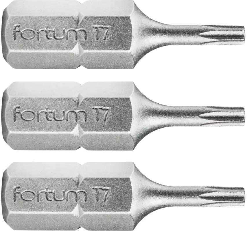 Objednat Nyní Hrot TORX 1/4", sada 3ks, T7x25mm, S2 FORTUM