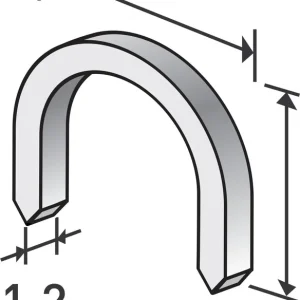 Značkový Spony oblé, balení 1000ks, 14mm, 7,55x0,52x1,2mm EXTOL PREMIUM
