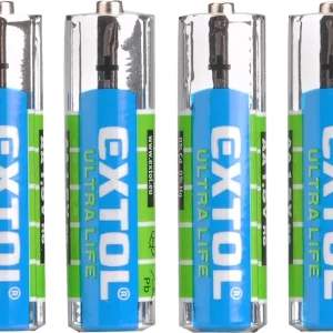 Víkendová Akce Baterie zink-chloridové, 4ks, 1,5V AA (R6) EXTOL ENERGY