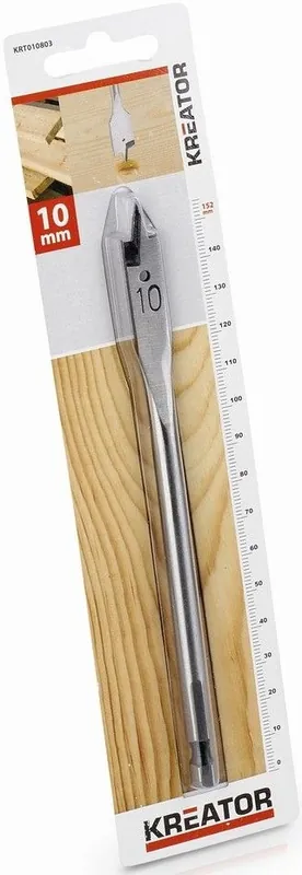 Akční Cena Plochý vrták do dřeva 10 x 152 mm Kreator KRT010803