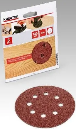 Vrácení Zdarma Brusný papír 125mm G120 5 ks Kreator KRT230507