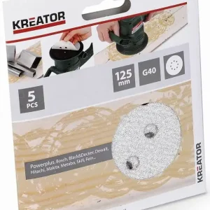 Super Cena Brusný papír 125 mm na barvu G40 5 ks Kreator KRT230553