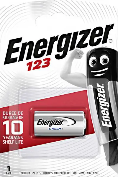 Novinka Energizer Lithium Photo 3V CR123 (1ks)