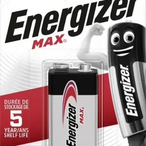 Nejprodávanější Energizer Alkaline 9V Max 6LR61 (1ks)