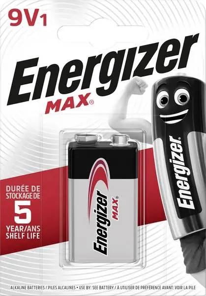 Nejprodávanější Energizer Alkaline 9V Max 6LR61 (1ks)