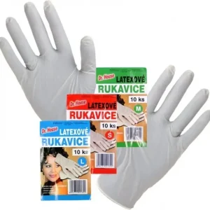 Dr. House rukavice latexové (L,M,S) 10 ks Výhodná Nabídka