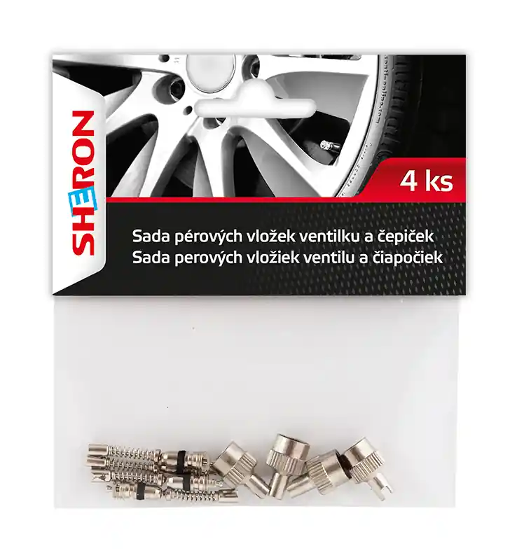 Sheron Čepičky a sada pérových vložek ventilku, 4ks Cenový Hit