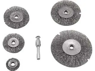 Nová Kolekce EXTOL CRAFT kartáče okružní ocelové, sada 5ks, 2x stopka 6mm, 1830