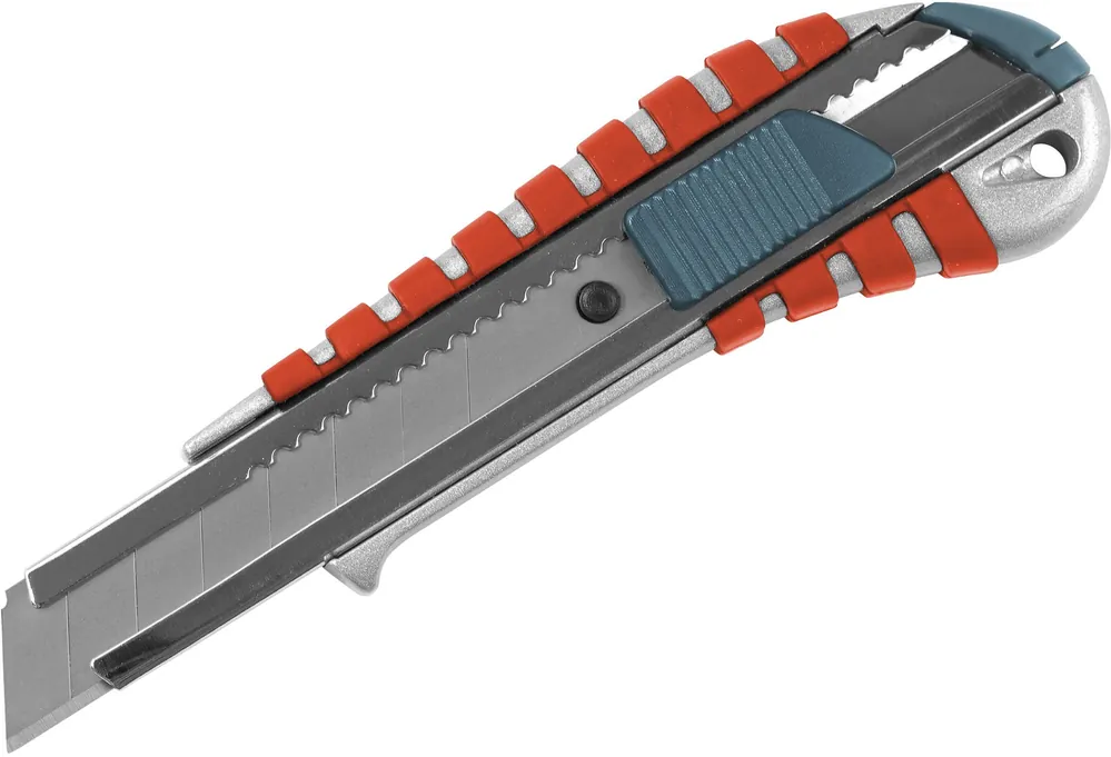 Nůž ulamovací kovový s kovovou výztuhou, 18mm, Auto-lock EXTOL PREMIUM Koupit Online