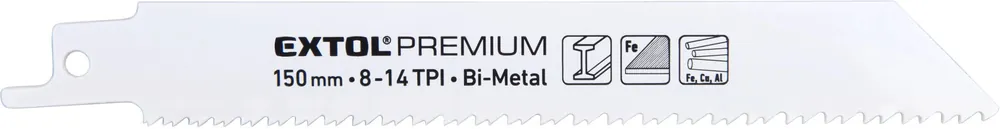 Finální Výprodej Plátky do pily ocasky 3ks, 150x19x0,9mm, Bi-metal hrubší řez EXTOL PREMIUM