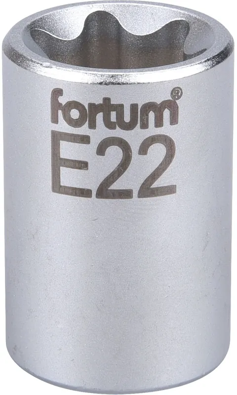 Hlavice nástrčná vnitřní TORX 1/2", E 22, L 38mm FORTUM Aktuální
