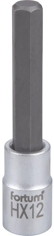 Hlavice zástrčná 1/2" prodlouž. imbus, H 12, L 100mm FORTUM Expresní Doručení