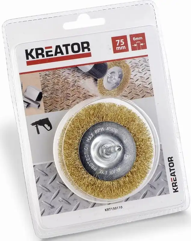 Vysoce Kvalitní Brusný měděný kartáč 75mm Kreator KRT011106