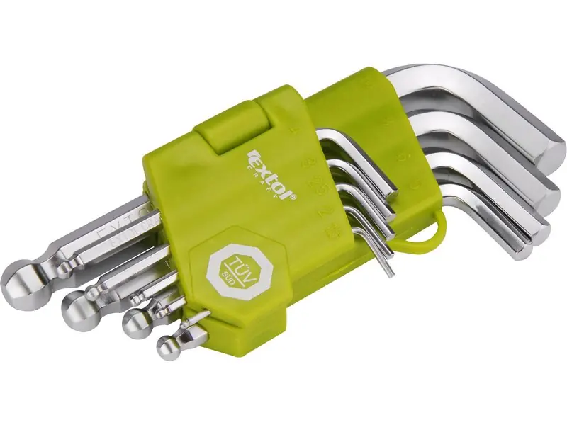 EXTOL CRAFT L-klíče imbus, sada 9ks, 1,5-10mm, krátké, 66000 Sleva