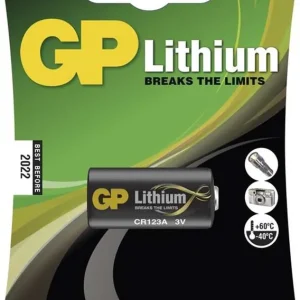Značkový GP Lithium 3V baterie CR123A (1ks)