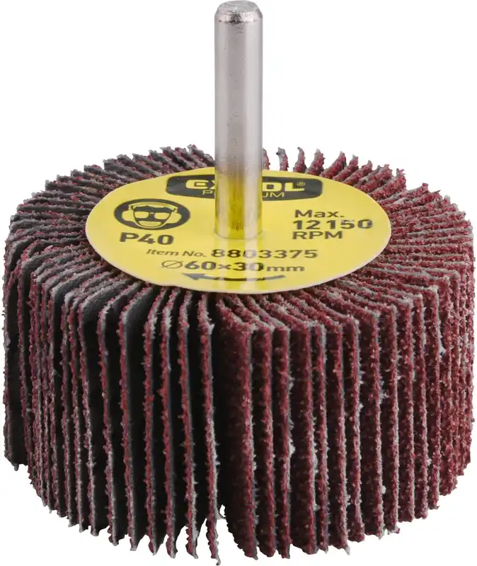 Lamelový kotouč brusný na stopce, ⌀60x30x6mm, P100 EXTOL PREMIUM Nízká Cena