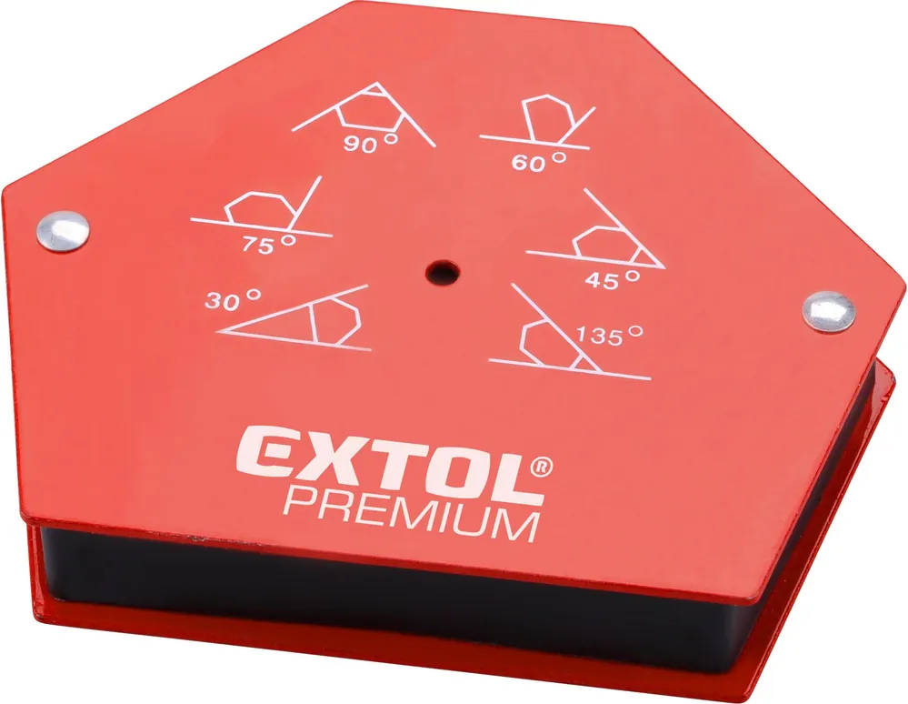 EXTOL PREMIUM magnet-úhelník svařovací, 30°-45°-60°-75°-90°-135°, nosnost do 22kg - 8815194 Ihned K Objednání