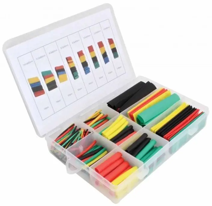 Levný Bužírky - smršťovací hadičky, 14.8x80-1.0x40 mm, různé barvy, sada 328 ks - ASTA A-TC529
