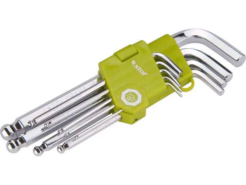EXTOL CRAFT L-klíče IMBUS, sada 9ks, 1,5-10mm, 66001 Bezpečná Platba