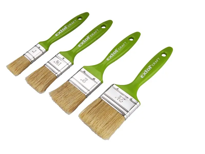 EXTOL CRAFT štětce ploché, sada 4ks, 25-38-50-63mm, 91510 Rychlé Dodání