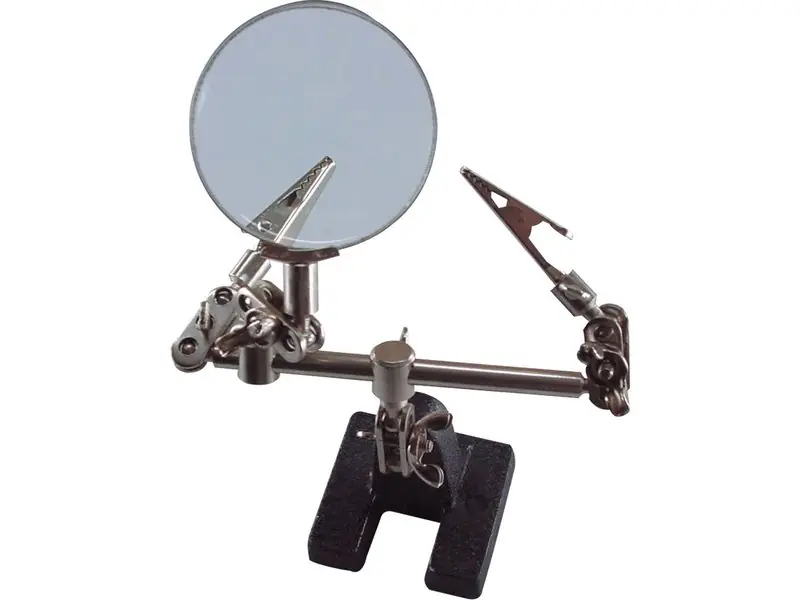 Novinka EXTOL CRAFT držák „třetí ruka“ s lupou, průměr lupy 60mm, 9140