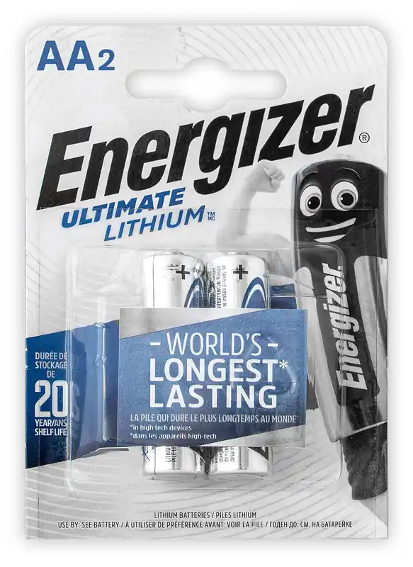 Energizer Ultimate Lithium AA LR6/2 (2ks) Nová Kolekce
