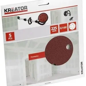 Brusný kotouč 225 mm G100 5 ks Kreator KRT232006 Super Cena