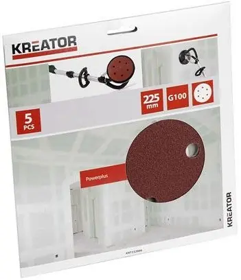 Brusný kotouč 225 mm G100 5 ks Kreator KRT232006 Super Cena