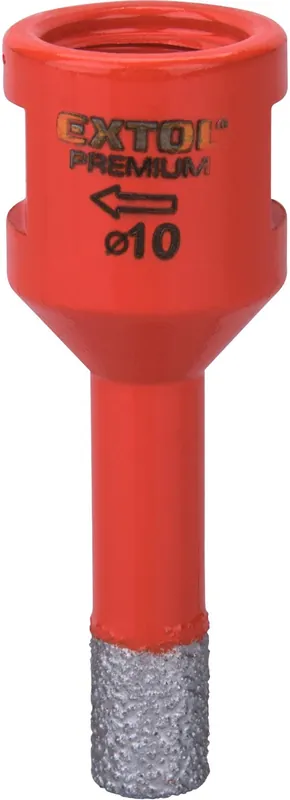 EXTOL PREMIUM korunka vykružovací diamantová, O 10mm, závit M14 - 8801861 Víkendová Akce