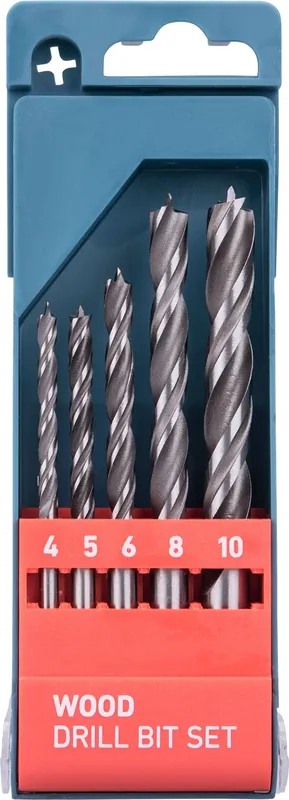 Vrtáky do dřeva, sada 5ks, ⌀4-10mm, CrV EXTOL PREMIUM Kup Teď