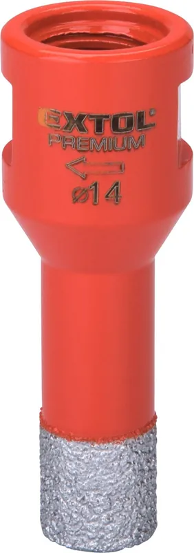Cenový Hit EXTOL PREMIUM korunka vykružovací diamantová, O 14mm, závit M14 - 8801863