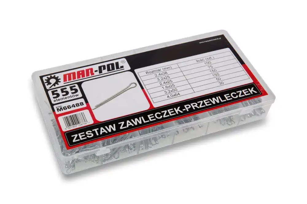 Závlačka, sada 555ks MAR-POL M66488 Značkový