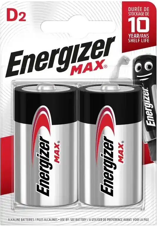 Energizer Alkaline D Max LR20/2 (2ks) Omezená Nabídka