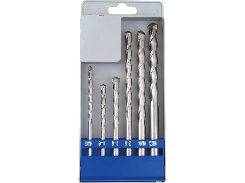 Horká Nabídka EXTOL CRAFT vrtáky SDS PLUS příklepové do betonu, sada 6ks, ∅5-12mm, SK, 23901
