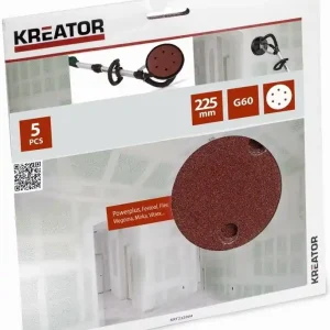 Brusný kotouč 225 mm G60 5 ks Kreator KRT232004 Vrácení Zdarma