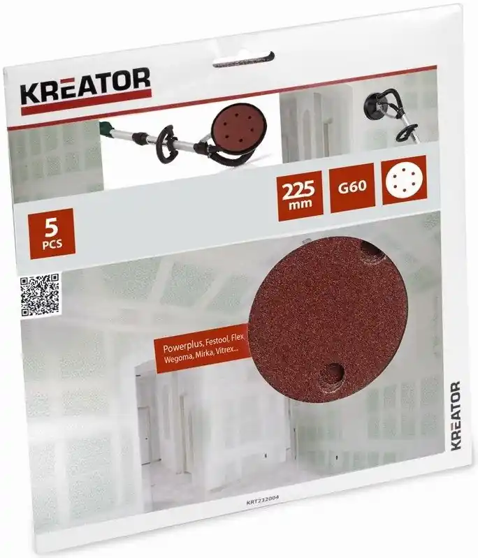 Brusný kotouč 225 mm G60 5 ks Kreator KRT232004 Vrácení Zdarma