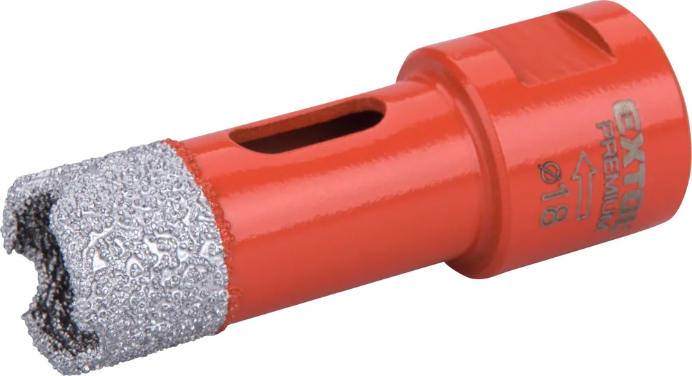 EXTOL PREMIUM korunka vykružovací diamantová, O 18mm, závit M14 - 8801865 Aktuální