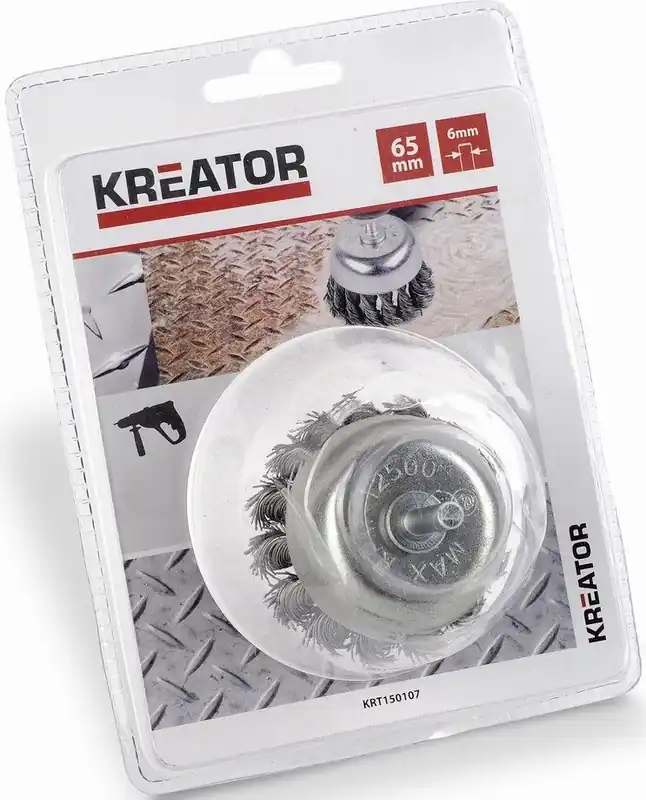 Brusný copánkový kartáč 65mm Kreator KRT150107 Odeslání Ihned