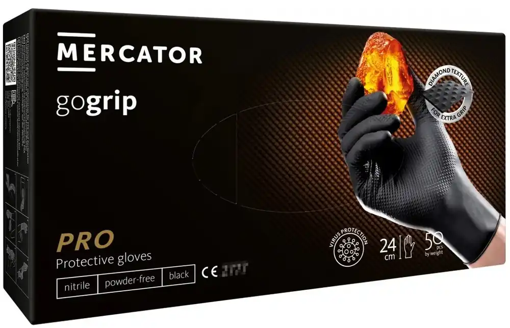 Nejprodávanější Mercator Rukavice jednorázové nitrilové 50ks vel. XXL, černé