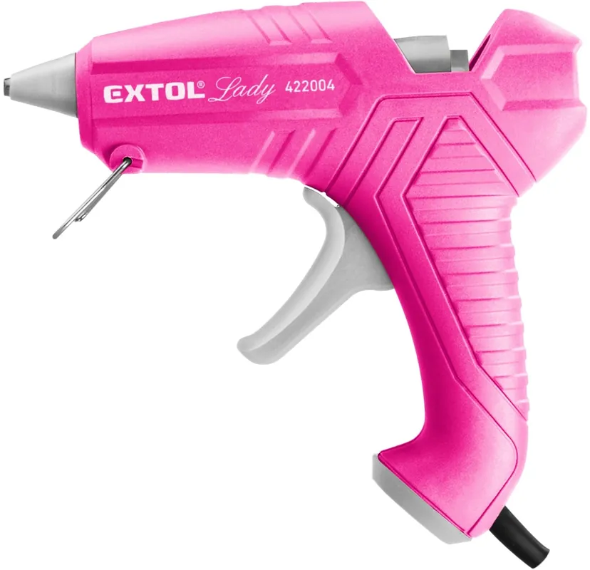 Autentický Pistole tavná lepící, ⌀11mm, 40W, růžová EXTOL LADY