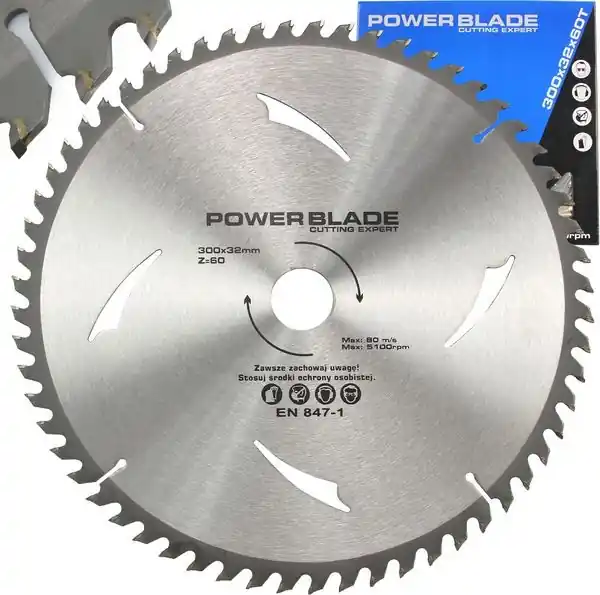 Značkový Kotouč pilový s SK plátky (vidiový), 300x60Tx32mm POWER BLADE M09071