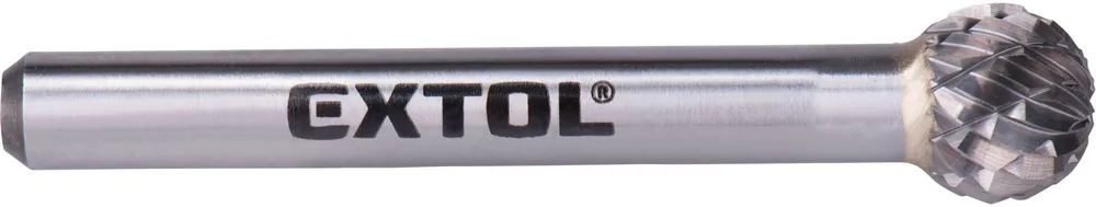 Časově Omezené Fréza karbidová, kulová, pr.10mm/stopka 6mm, sek střední EXTOL INDUSTRIAL