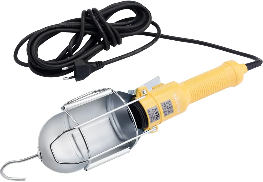 Světlo závěsné se svorkou, 230V, 5m kabel, E27 EXTOL LIGHT Nová Kolekce