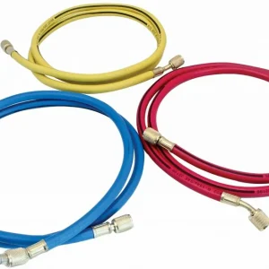Autentický Hadice pro přípravek na servis klimatizace 1.5 m, závit 1/4", chladivo R134a, 3 ks - SATRA S-3AH15
