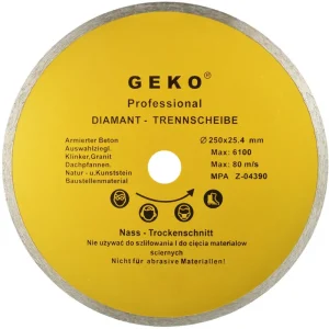 Autentický Kotouč řezný diamantový 250x25.4mm GEKO G00248