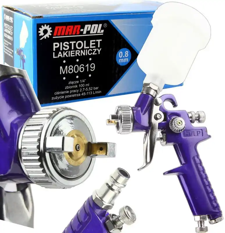 Must-Have Stříkací pistole HVLP, 0,8mm H2000G2 MAR-POL