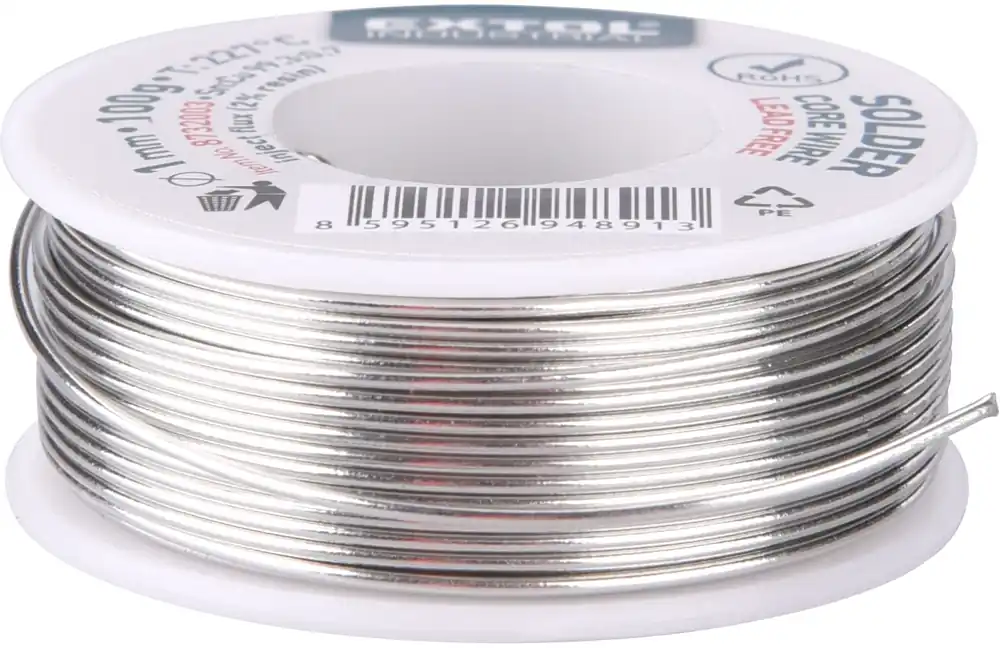 Drát pájecí trubičkový Sn 99,3%/0,7%Cu, ⌀1mm, 100g EXTOL INDUSTRIAL Odeslání Ihned
