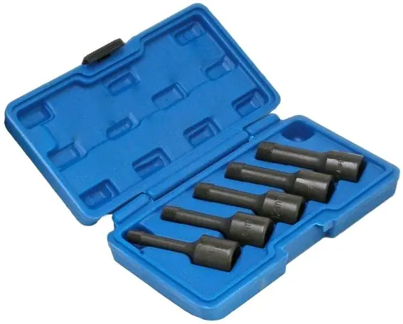 Horká Nabídka Vytahováky na zalomené šrouby a štefty 1/2", 8-17 mm, sada 5 ks - SATRA S-1036A