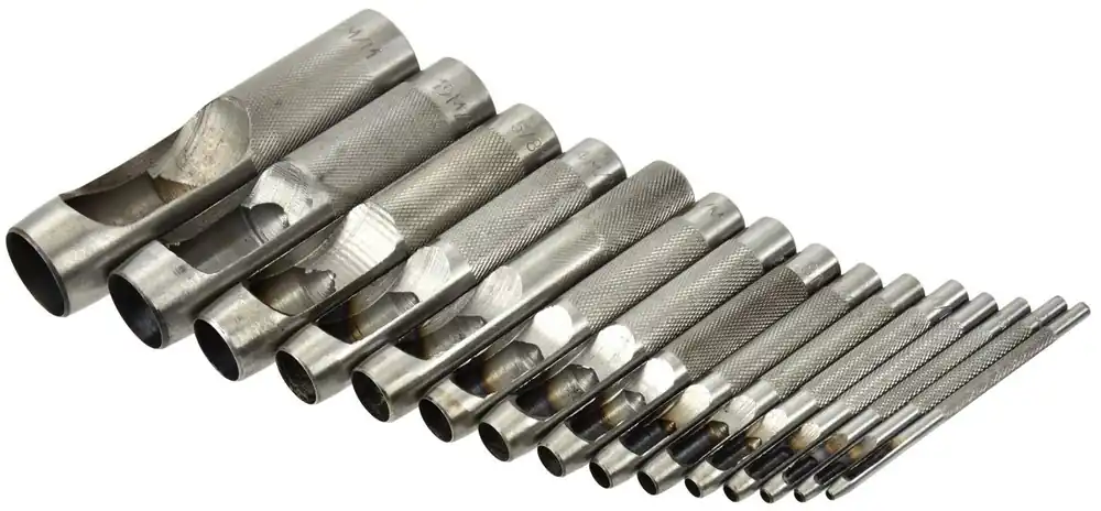 Tyčové výsečníky - děrovače, průměr 2 – 22 mm mm, sada 15 kusů GEKO G01822 Výprodej