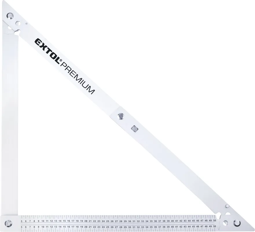 Úhelník stavařský skládací, 600mm, hliníkový EXTOL PREMIUM Must-Have